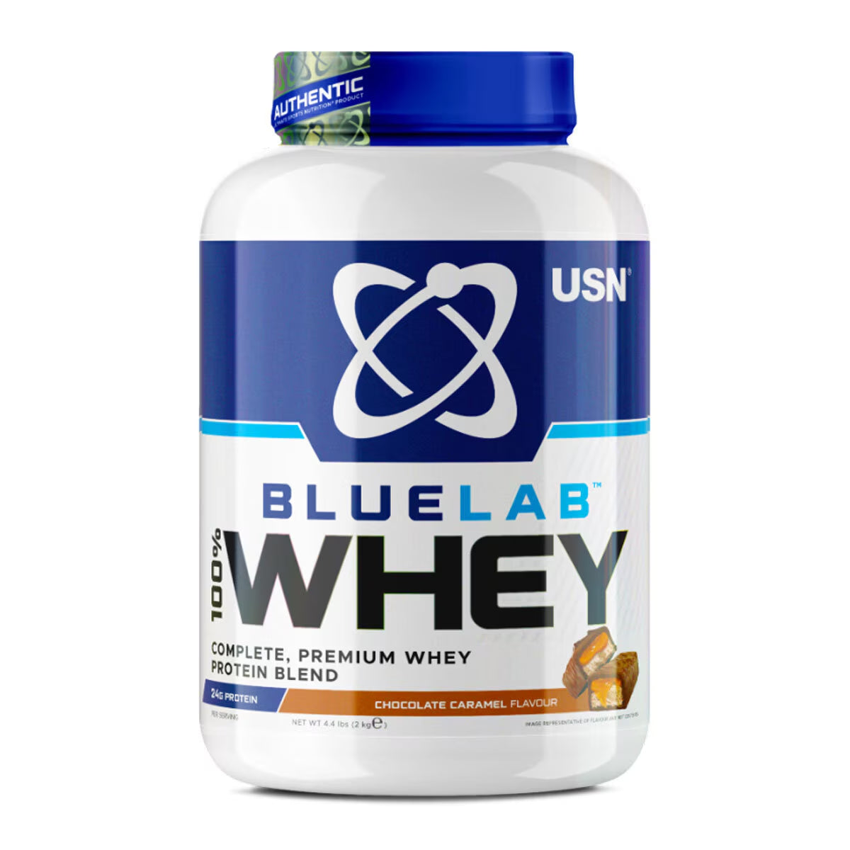 Blue Lab Whey Powder Caramel Chocolate Flavour, 2Kg